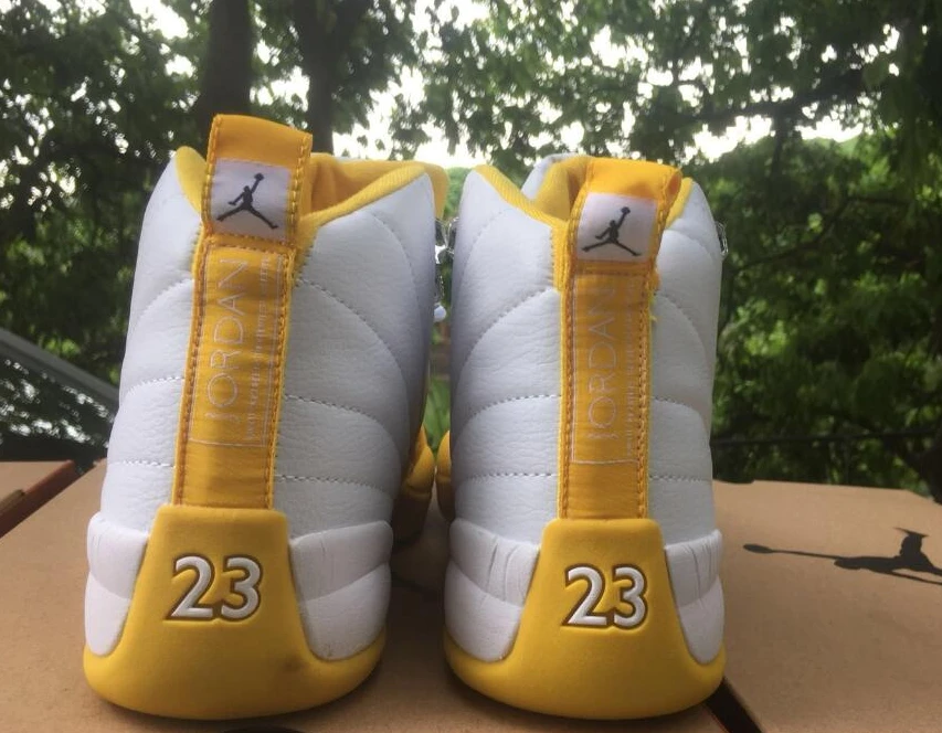 Air Jordan 12 Retro Yellow White-1