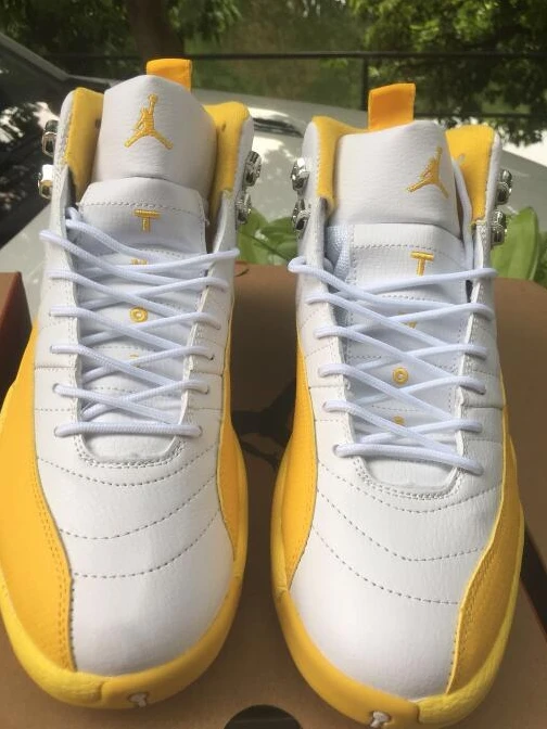 Air Jordan 12 Retro Yellow White-1