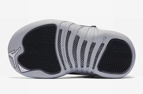 Air Jordan 12 White Black-Wolf Grey women-1