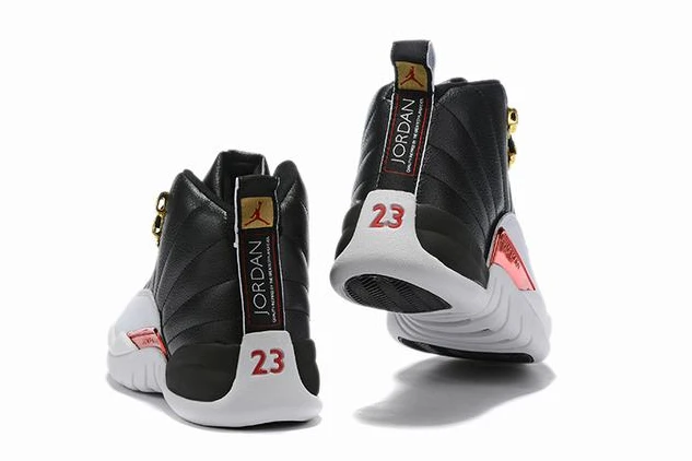 Air Jordan 12 White Red Gold-1