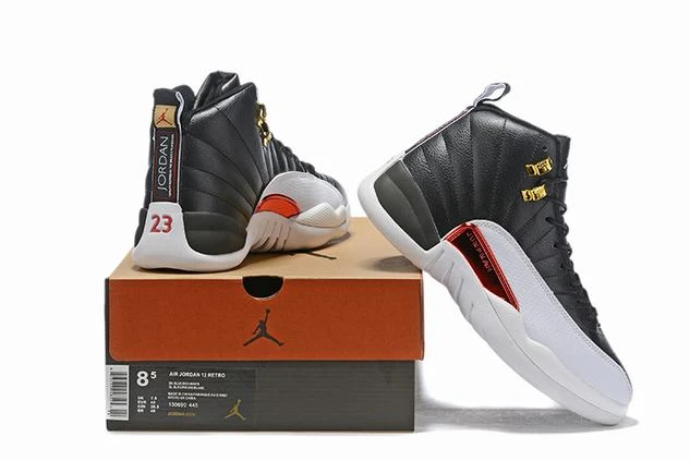 Air Jordan 12 White Red Gold-1