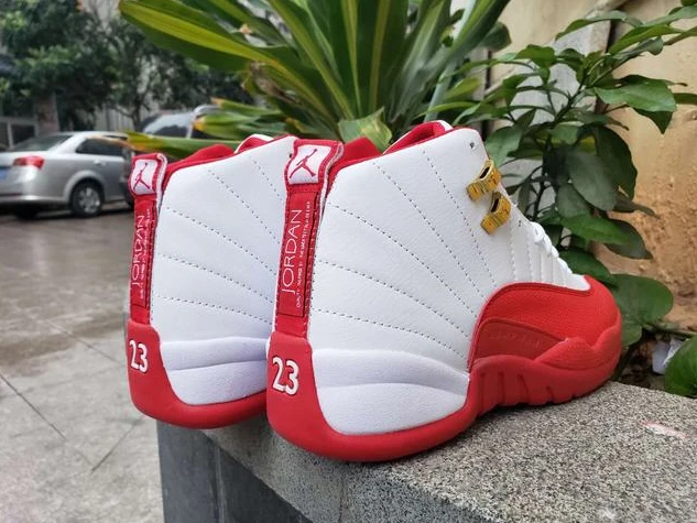 Air Jordan 12 White Red Silver-01