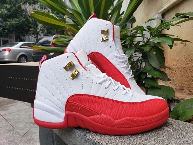Air Jordan 12 White Red Silver-01