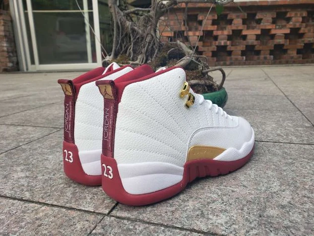 Air Jordan 12 White Wine Red-1