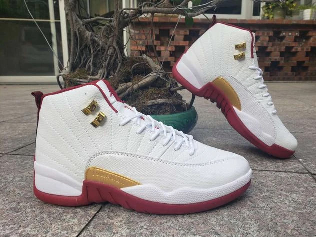 Air Jordan 12 White Wine Red-1