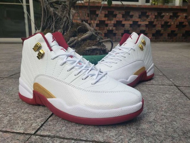 Air Jordan 12 White Wine Red-1