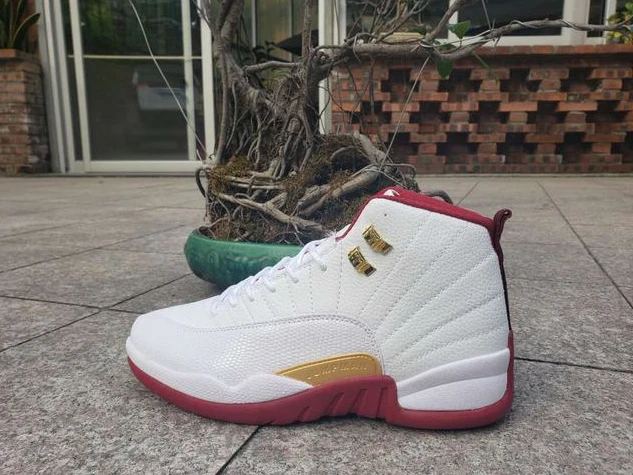 Air Jordan 12 White Wine Red-1