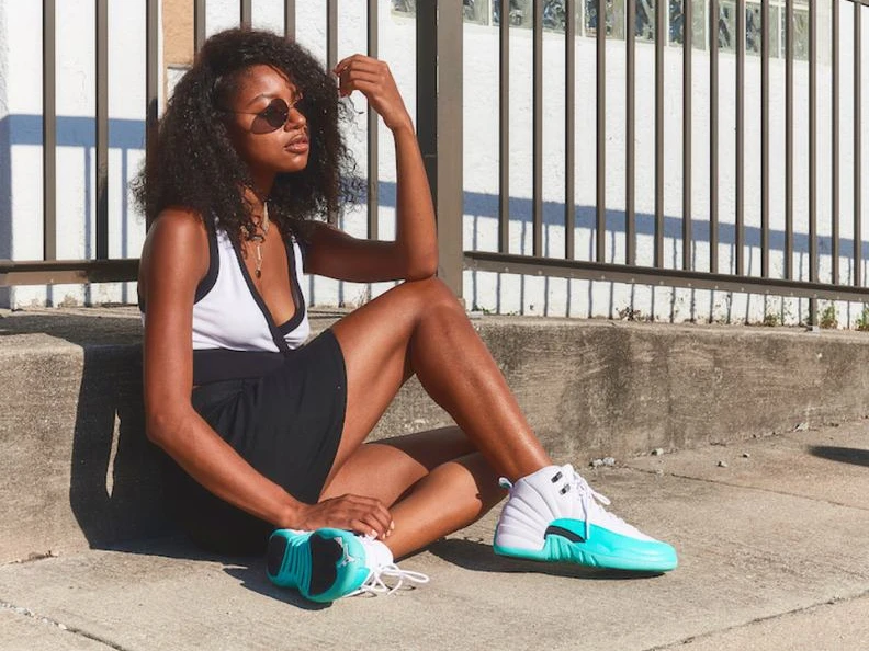 Air Jordan 12 Women Light Aqua-1