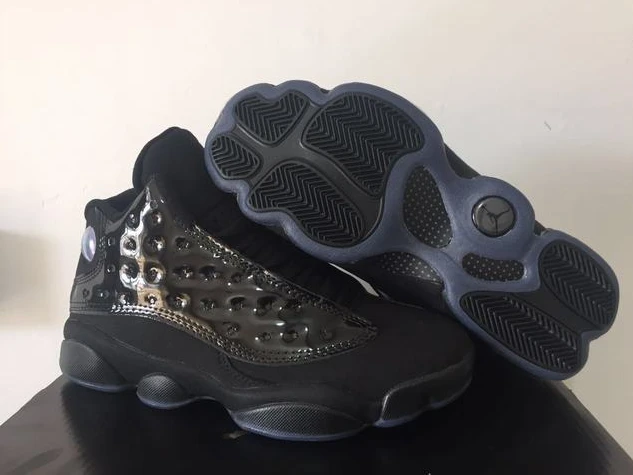 Air Jordan 13 All Black Mirror-01