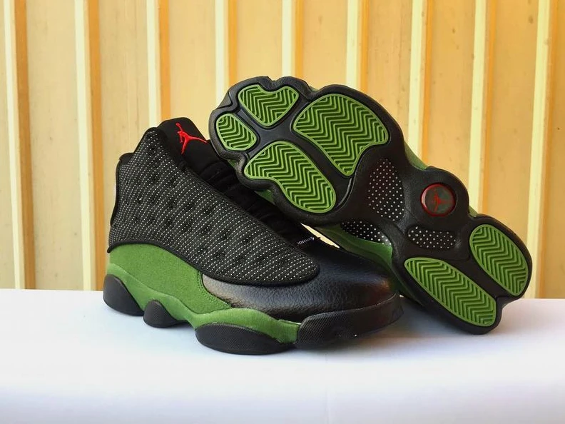 Air Jordan 13 Black Olive Green-01