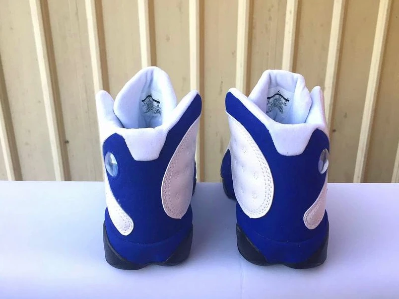 Air Jordan 13 GS White Blue Black-1