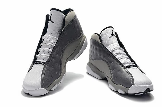 Air Jordan 13 Light Gray White-01
