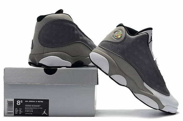 Air Jordan 13 Light Gray White-01