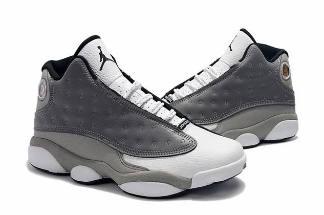 Air Jordan 13 Light Gray White-01