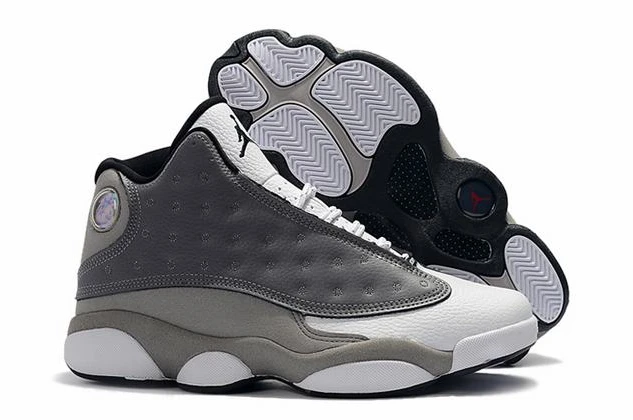 Air Jordan 13 Light Gray White-01