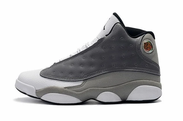 Air Jordan 13 Light Gray White-01