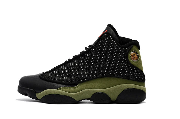 Air Jordan 13 Olive Green Black-01