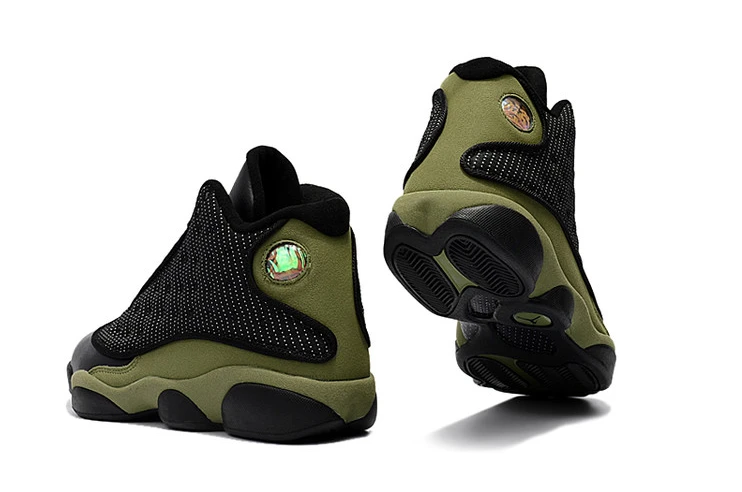 Air Jordan 13 Olive Green Black-01