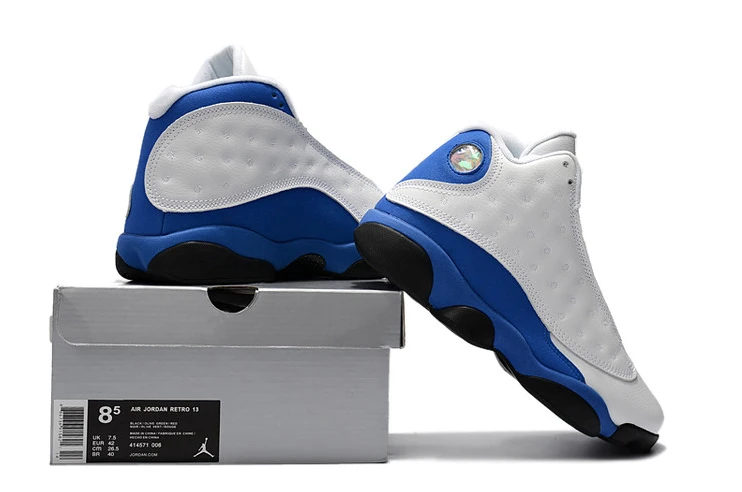 Air Jordan 13 White Blue-01
