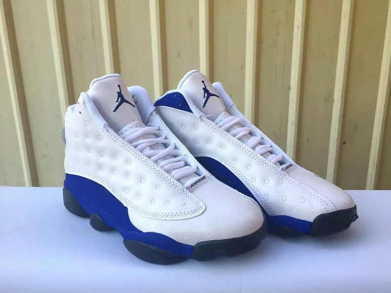 Air Jordan 13 White Blue Black-01