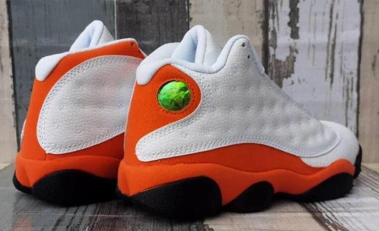 Air Jordan 13 White Orange Red-1
