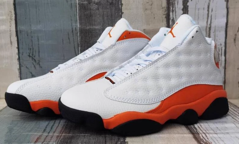 Air Jordan 13 White Orange Red-1