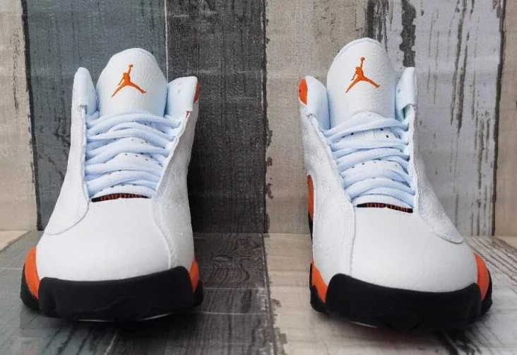 Air Jordan 13 White Orange Red-1