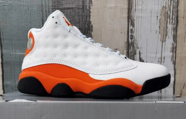 Air Jordan 13 White Orange Red-1