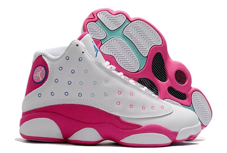 Air Jordan 13 White Pink For Women