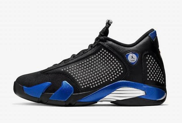 Air Jordan 14 Black Blue For Women-1