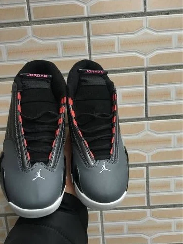 Air Jordan 14 Black Gray Pink-1