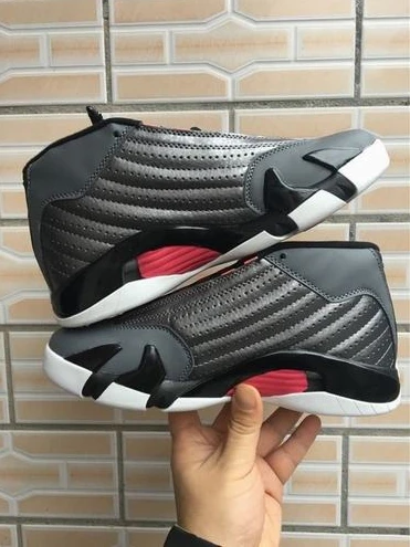Air Jordan 14 Black Gray Pink-1