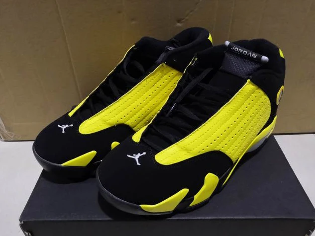 Air Jordan 14 High Black Yellow-01