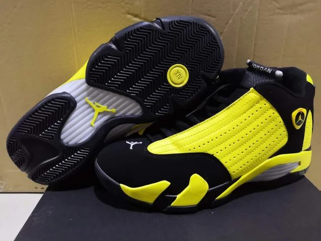 Air Jordan 14 High Black Yellow-01