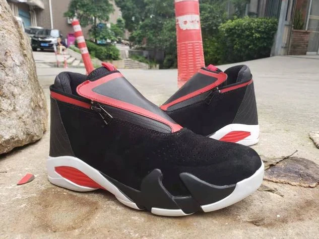 Air Jordan 14 Retro Black White Red-1