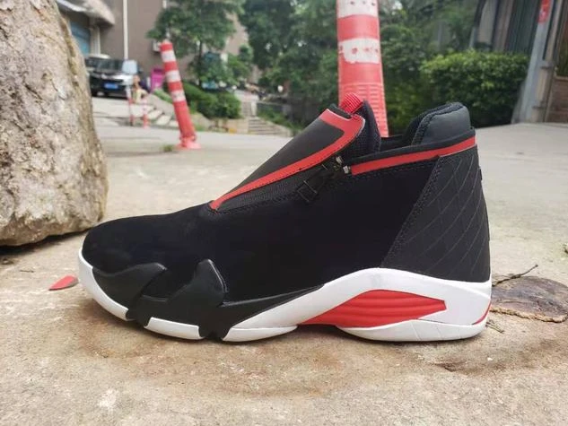 Air Jordan 14 Retro Black White Red-1