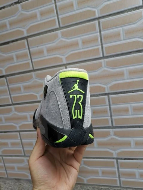Air Jordan 14 Retro Gray Green-1