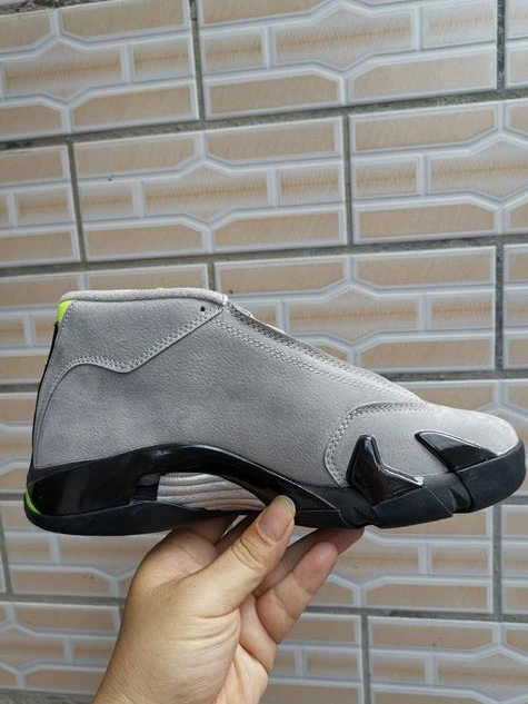 Air Jordan 14 Retro Gray Green-1