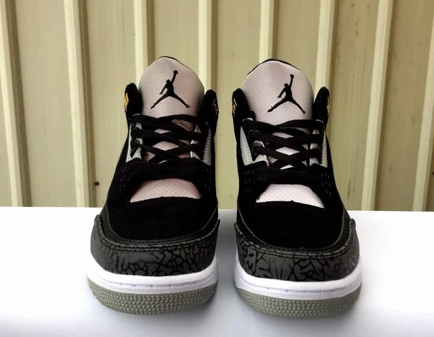 Air Jordan 3 Black Cement 3M Reflective-1