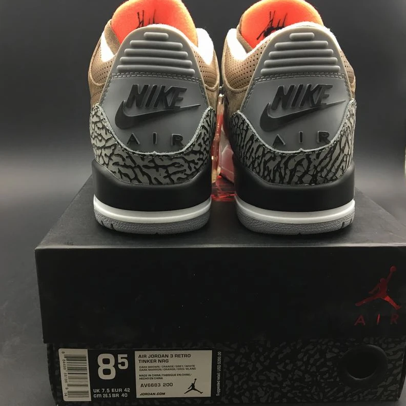 Air Jordan 3 Brown Gray-01