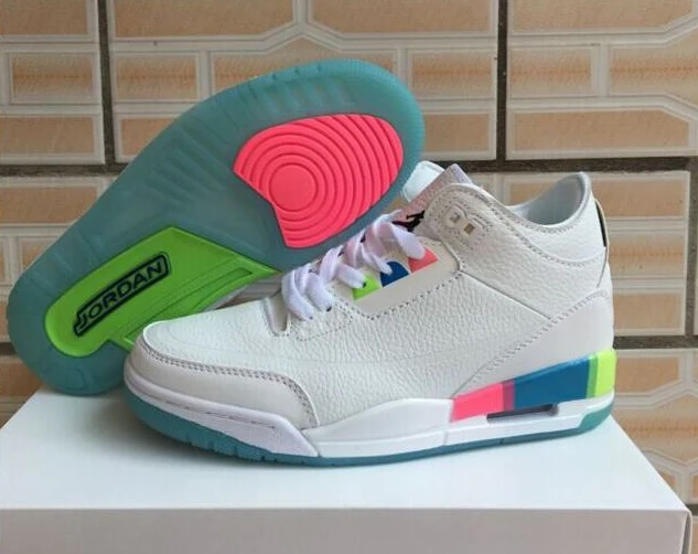 Air Jordan 3 GS White Color-1