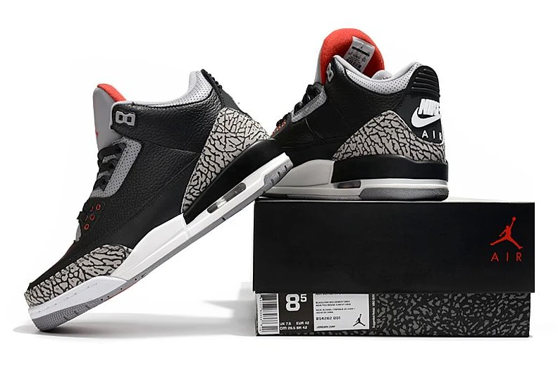 Air Jordan 3 New Black Cement-1