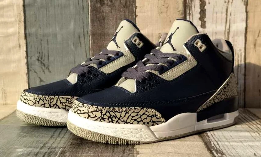 Air Jordan 3 Retro Dark Blue Gray