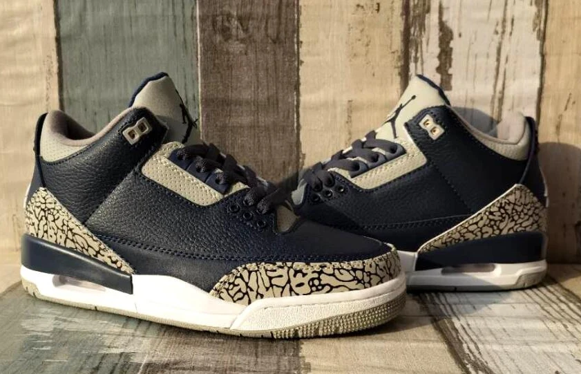 Air Jordan 3 Retro Dark Blue Gray