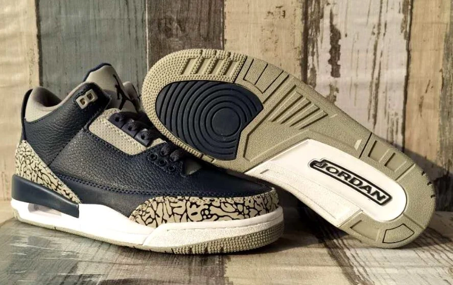 Air Jordan 3 Retro Dark Blue Gray