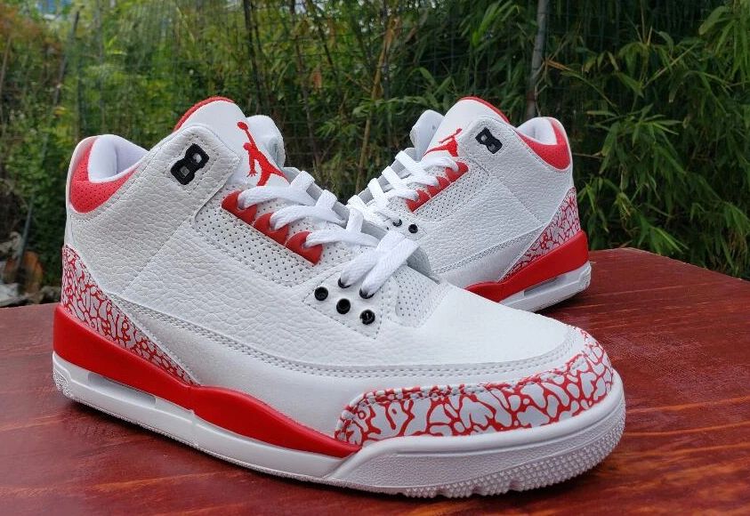 Air Jordan 3 Retro White Red-1