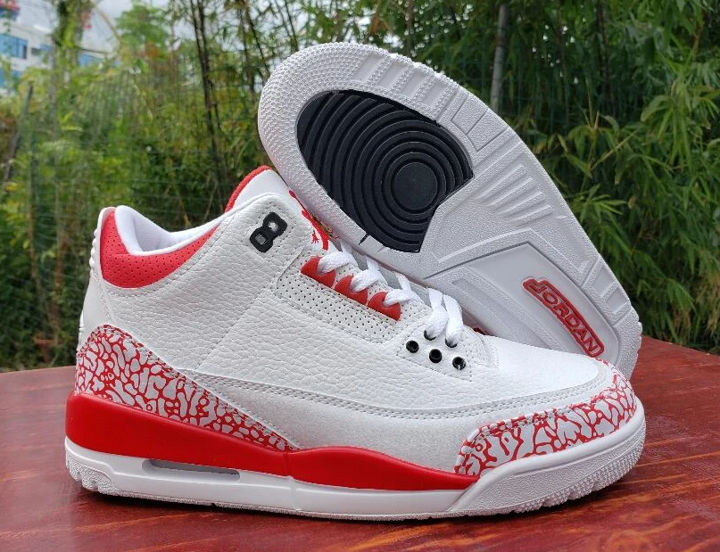 Air Jordan 3 Retro White Red-1