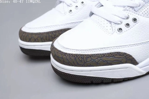 Air Jordan 3 White Brown Top quality-1