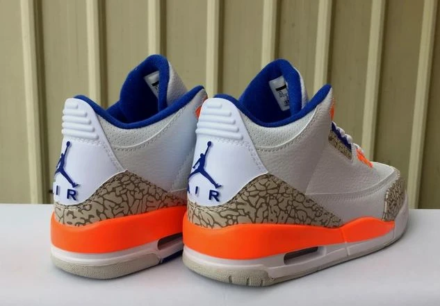 Air Jordan 3 White Orange-1