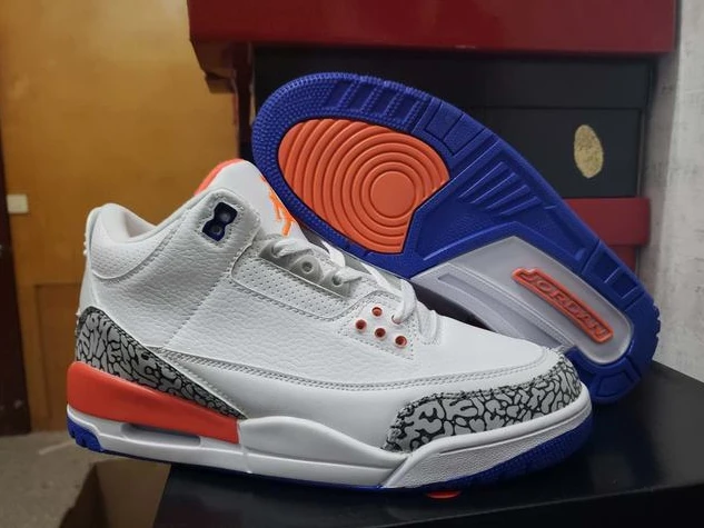 Air Jordan 3 White Red Blue-01